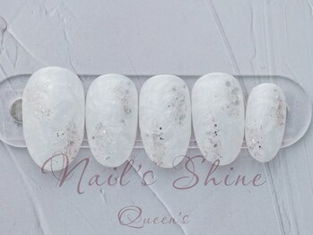 ネイルズシャインクイーンズ(nail's Shine Queen's)/上品トレンドアート