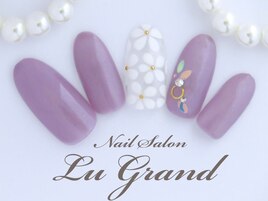 パープル×フラワー