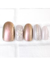 ネイルサロン マリブ(Maribu)/アート2本　シェルネイル