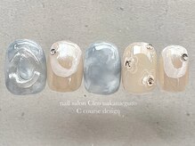 クレオ 中目黒店(Cleo)/【３月】手描きお花ネイル