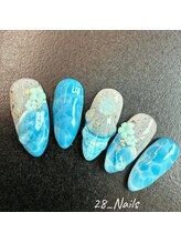 28ネイル 阿佐ヶ谷店/夏・海・マンスリーデザイン