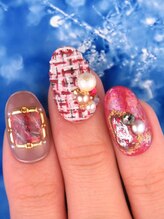 カラーズ 浜松店(colors)/３Dツイード×天然石風