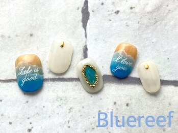 ネイルアンドまつげエクステ ブルーリーフ 四谷三丁目店(Blue Reef)/マリンネイル