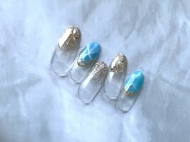海ネイル　シェルネイル　定額