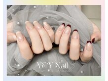 ワイアンドワイ(Y&Y)/2色のフレンチネイル