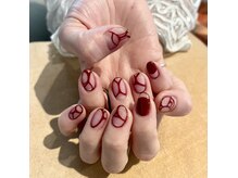 ブランシュ 藤沢(Blanche)/デザイン定額 赤 網模様