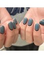 リアネイル(li’a nail)&nbsp;カラー調合でシンプルだけど一癖あるデザイン♪