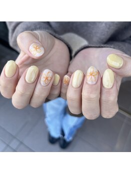 白べぇーっ 本店 湊町店/フラワーネイル