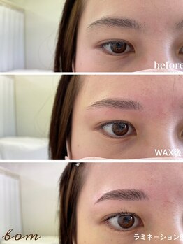 ボム(bom)/まつ毛パーマ×美眉スタイリング