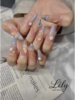 リリー(Lily)/薔薇ネイル
