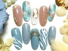 パーフェクトネイル 桜ヶ丘店(Perfect Nail)の雰囲気（大理石ネイル￥8547　セブラネイル￥8547）