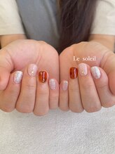ル ソレイユ(Le soleil)/べっ甲ネイル　by mikiko