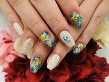 ダブルネイル(Double Nail)/【ほり】海ネイル