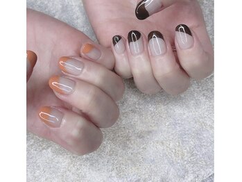 オン(On)/ちぐはぐネイル