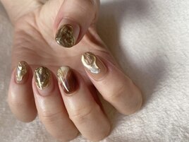 秋ニュアンスネイル