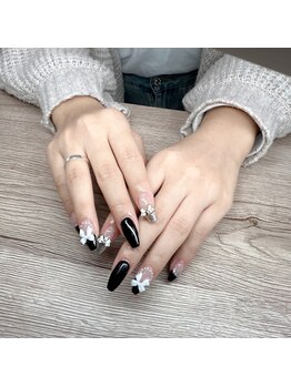 エムサロン(M salon)/黒フレンチ