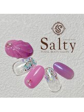 ネイルアンドアイラッシュサロン ソルティ 寺田町(salty)/マーメイドネイル