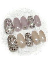 タムタム 市川(tamtam)/【定額A】ツイードネイル