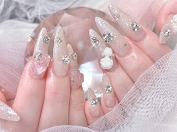 プティネイル 池袋(Puty Nail)/ラメラメローズネイル スカルプ