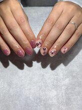 コウメ(KOUME)/お花ネイル×フラッシュネイル