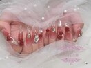 赤チークネイル¥18,000