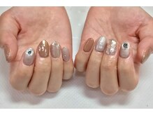 アイリッシュネイル 久屋大通店(Irish Nail)/ミラー×ニュアンスネイル