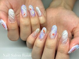 金魚ネイル/夏ネイル/祭りネイル