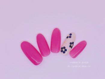 テラスアヴェダビューティー(Terrace AVEDA beauty)/上品なフラワーネイル♪