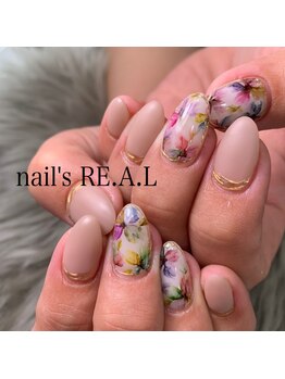 ネイルズリアル 倉敷(nail's RE.A.L)/フラワーネイル