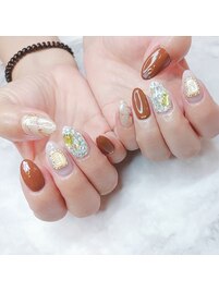 秋ネイル！
