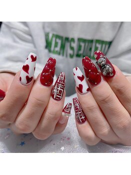 クイーンズビューティーサロン 新宿本店(Queen's beauty salon)/チップ長さ出しアートやり放題