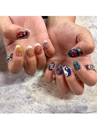 海外個性ネイル