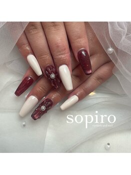 ソピーロ 三番町店(sopiro)/マグネットフラワーネイル