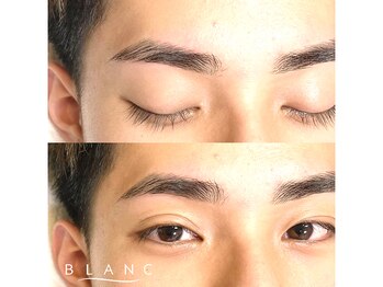 アイラッシュサロン ブラン ゆめタウン丸亀店(Eyelash Salon Blanc)の写真/【眉毛で男を磨く!口コミ高評価★オーダーメイド眉が人気】男女問わずリピーター多数!清潔感×第一印象UP！