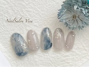 グレー×ネイビー