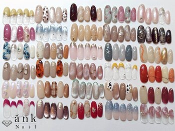 アンクネイルの写真/カウンセリング力◎≪定額デザインは90種類以上♪≫毎月変わる豊富なサンプルからお好きなネイルをチョイス