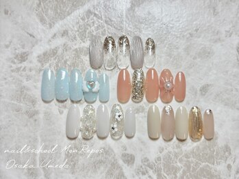 モンルポ 大阪梅田店(MonRepos)の写真/【選べる定額/持ち込みOK◎】毎月変わるサンプルを多数ご用意★デザインに迷う方などにオススメ♪