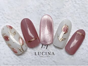 ネイルスタジオ ルキナ(LUCINA)の写真/春ネイルはミモザネイルや桜ネイル等シーズントレンドの華やかなデザインが豊富！フットネイルも◎