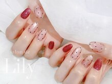 サロン ド リリー(salon de Lily)の雰囲気（秋らしい人気のボルドーカラーもご希望の色に調合致します♪）