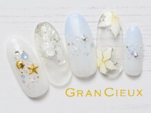 クアトログランシュ 青葉台(QUATRO×GranCieux)/夏色フラワーネイル／8500円