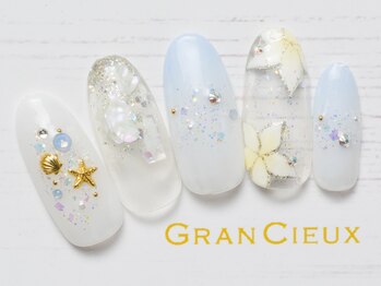 クアトログランシュ 青葉台(QUATRO×GranCieux)/夏色フラワーネイル／8500円