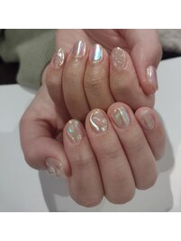 うるうるネイル　氷ネイル
