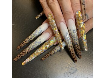 クロスネイル 渋谷店(CROSS nail)/2枚マックスヒョウ柄ネイル