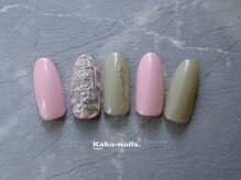 カカネイルズ(Kaka nails)/ツイードネイル