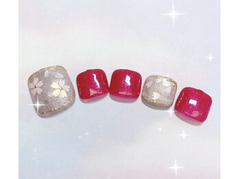 ラヴィネイル 四条烏丸店 メリー(La Vie Nail merry)/2025春フットネイル