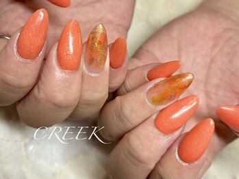 クリーク(CREEK)/オレンジマーブルニュアンス