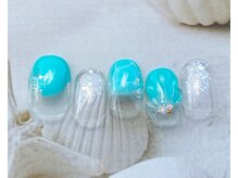 ココロ 新橋(kokoro)/8月ネイルデザイン☆ちょこっと