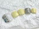 フット 親指シンプルアート