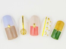 ネイルサロン ドレリッチ 大宮店(drerich)/カラフルブロックスタッズ