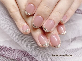 ジャスミンネイルサロン(Jasmine)/ガラスフレンチネイル